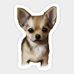 Cute Chihuahua Drawing Sticker